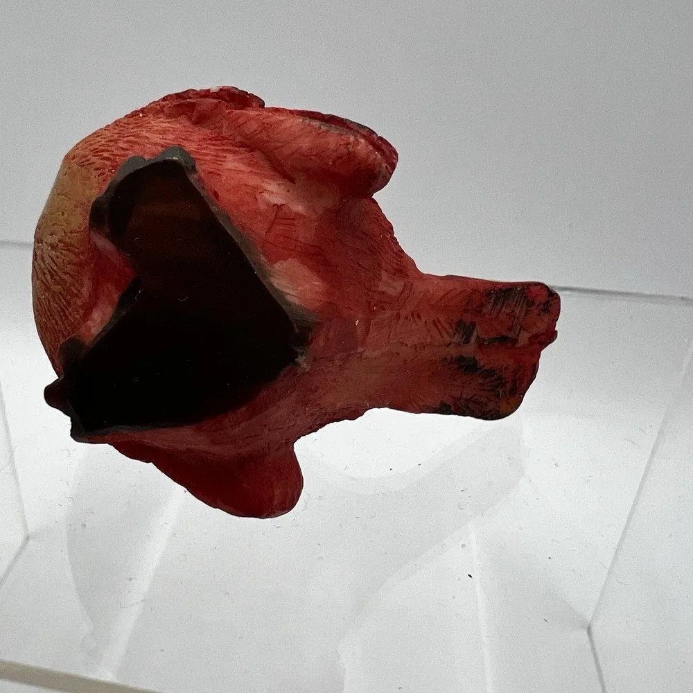 Red Bird Resin Figurine Spring Decor 1.5x2.5